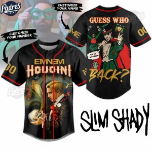 Eminem Houdini Guess Who's Back And For My Last Trick Custom Baseball Jersey