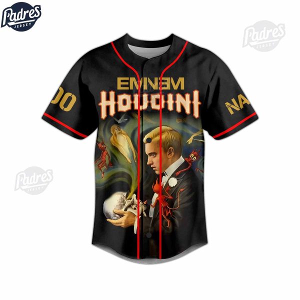 Eminem Houdini Guess Whos Back And For My Last Trick Custom Baseball Jersey 2