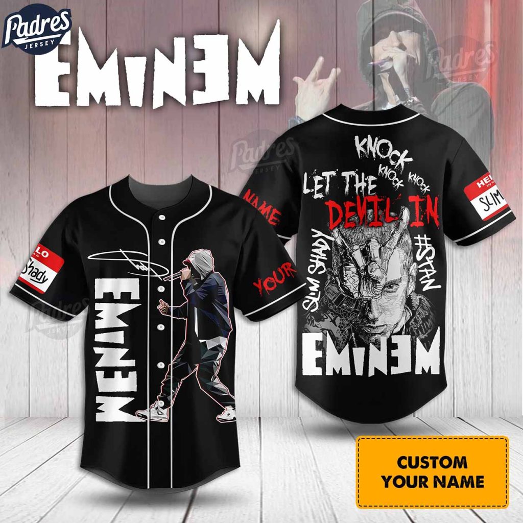 Eminem The Real Slim Shady Custom Baseball Jersey For Fans