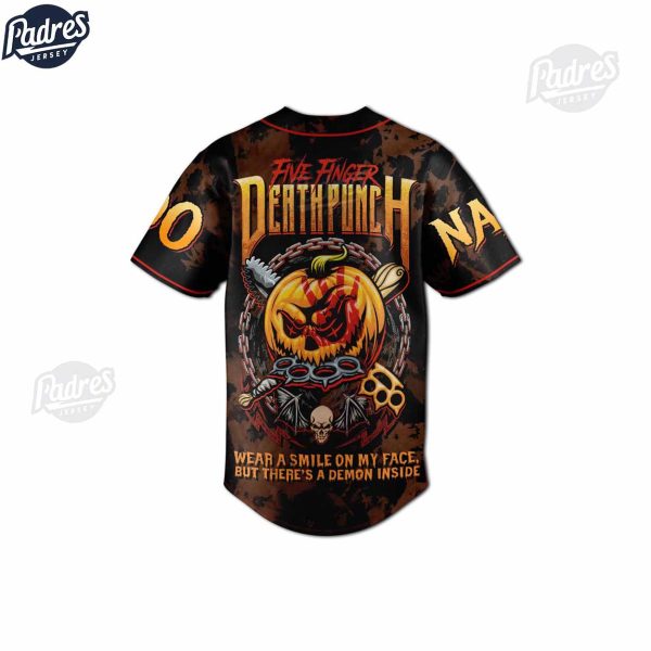 Five Finger Death Punch Halloween Baseball Jersey 3