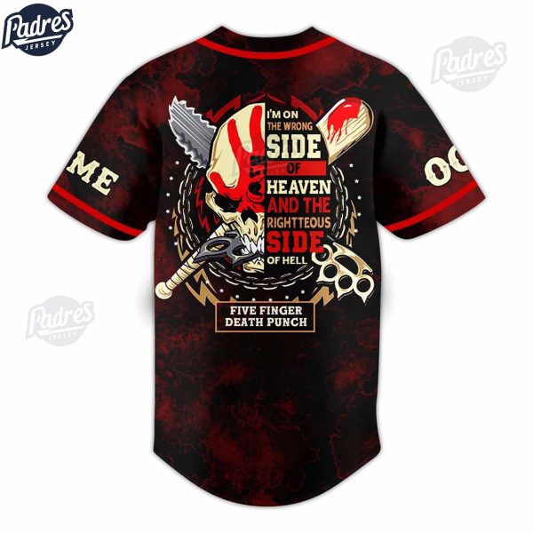 Five Finger Death Punch Personalized Baseball Jersey 3