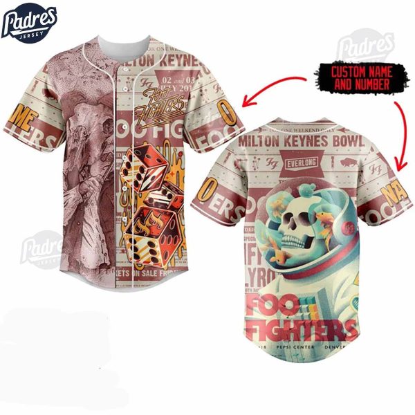 Foo Fighter Custom Baseball Jersey Style 1