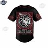 Game Of Thrones Fire And Blood Custom Baseball Jersey Style 3