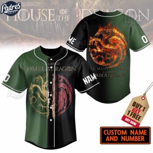 Game Of Thrones House Of The Dragon All Must Choose Custom Baseball Jersey 1