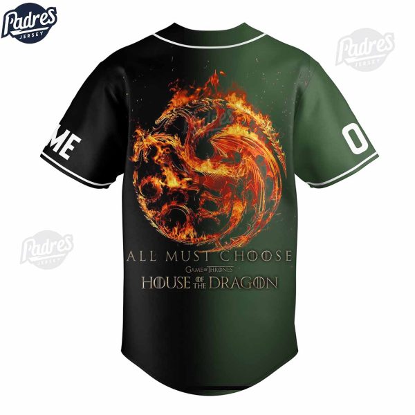 Game Of Thrones House Of The Dragon All Must Choose Custom Baseball Jersey 2