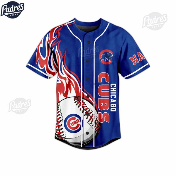 Go Cubs Go Chicago Cubs Custom Baseball Jersey Style 2