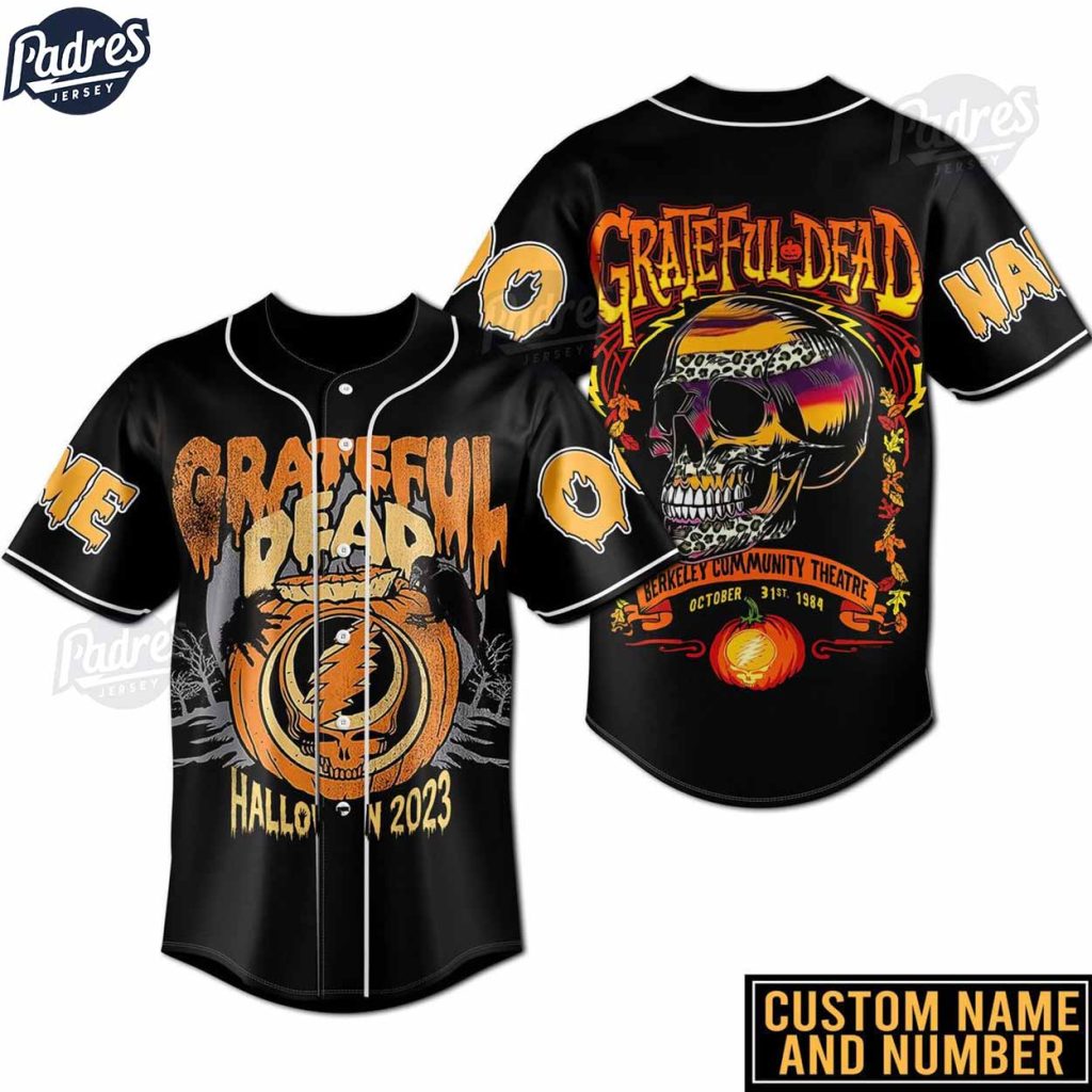 Grateful Dead Halloween 2023 Custom Baseball Jersey