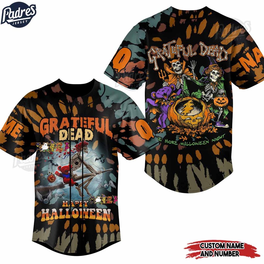Grateful Dead Happy Halloween Custom Baseball Jersey