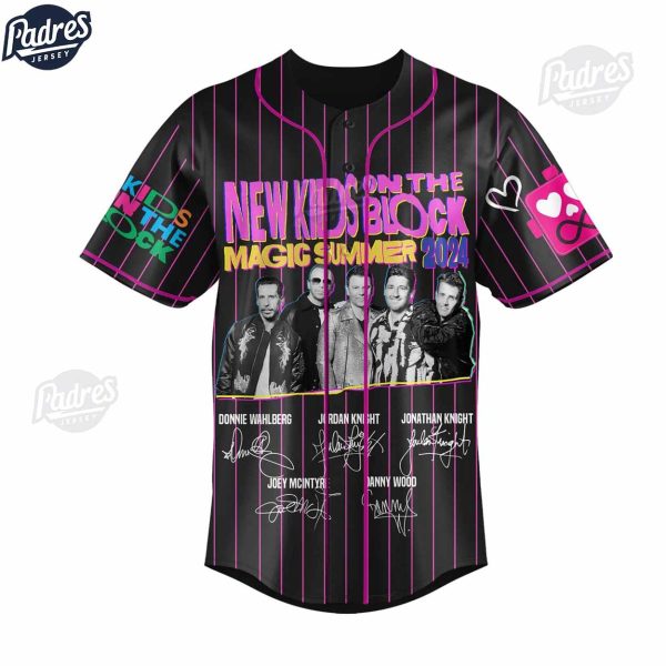 Having A Magic Summer With New Kids On The Block Custom Baseball Jersey Style 2