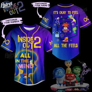 Inside Out 2 All In The Mind Custom Baseball Jersey Style 1
