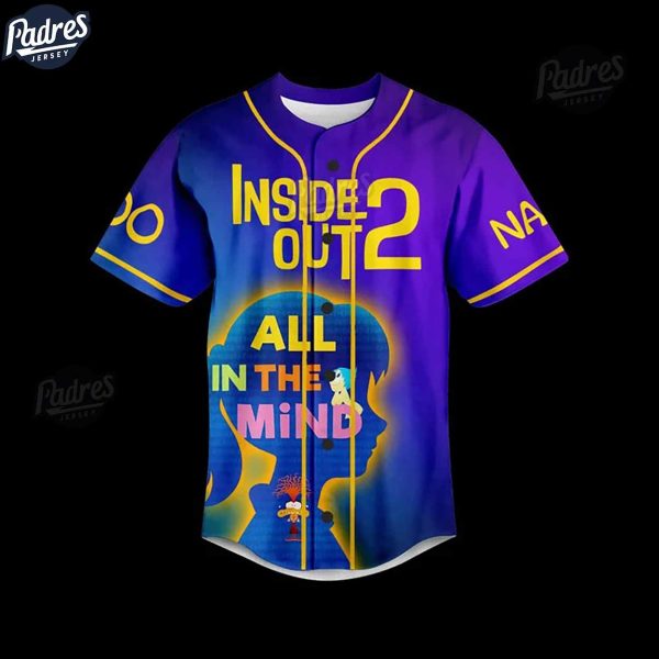 Inside Out 2 All In The Mind Custom Baseball Jersey Style 2