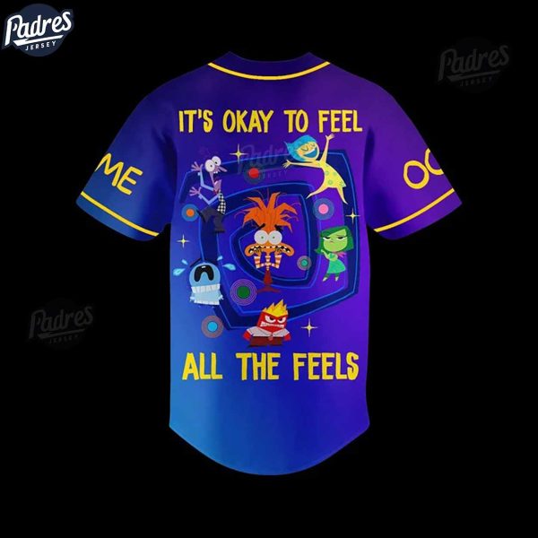 Inside Out 2 All In The Mind Custom Baseball Jersey Style 3