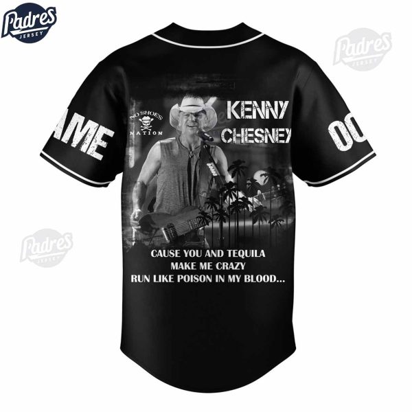 Kenny Chesney Custom Black Baseball Jersey 2