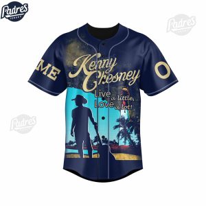 Kenny Chesney Live A Little Vacation Custom Baseball Jersey 1