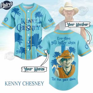 Kenny Chesney When The Sun Goes Down Custom Baseball Jersey 1