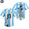 Lionel Messi Vamos Vamos Argentina Baseball Jersey Style 1