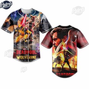 Marvel Studios Deadpool And Wolverine Custom Baseball Jersey Style 1