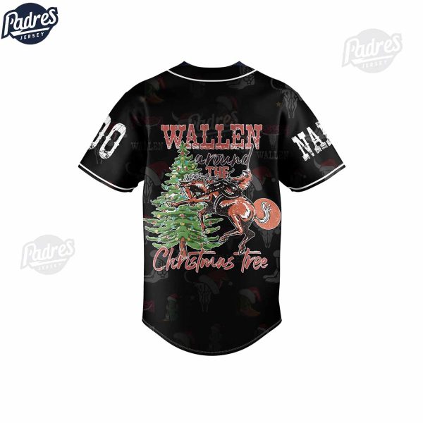 Morgan Wallen Christmas Tree Custom Baseball Jersey 3