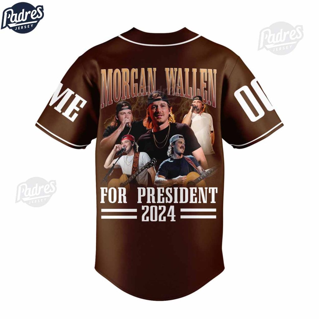 Morgan Wallen For President 2024 Custom Baseball Jersey Style
