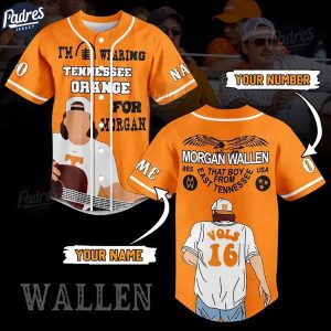 Morgan Wallen Tennessee Volunteers Baseball Jersey Style 1