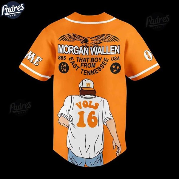 Morgan Wallen Tennessee Volunteers Baseball Jersey Style 3