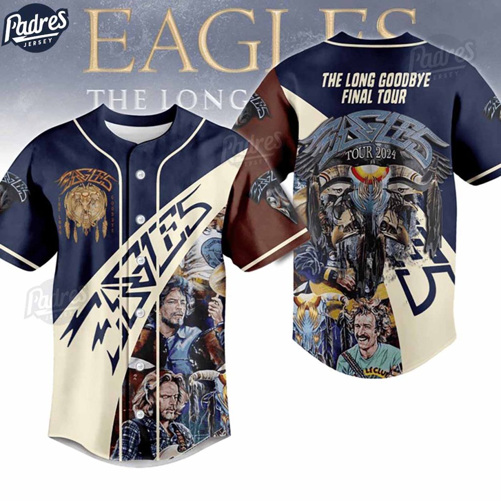 Music Eagles The Long Goodbye Final Tour Custom Baseball Jersey