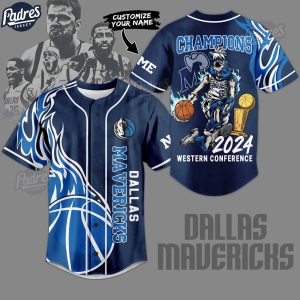 NBA Dallas Mavericks Skull Horse Custom Baseball Jersey Style 1