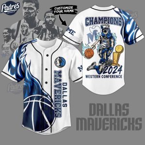 NBA Dallas Mavericks Skull Horse Custom White Baseball Jersey Shirt 1