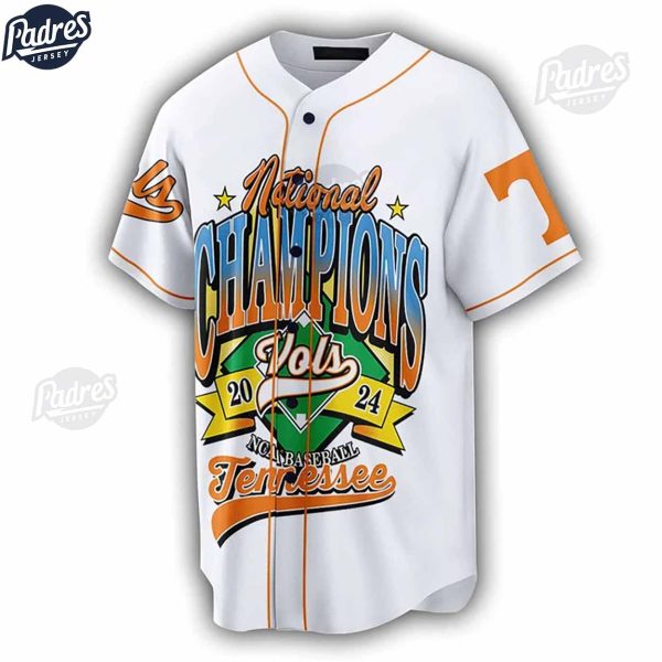 National Championships Tennessee Volunteers NCAA Custom Baseball Jersey 2