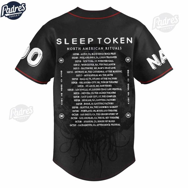 Sleep Token North America Tour Custom Baseball Jersey 3