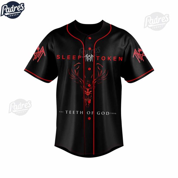 Sleep Token The Teeth Of God Tour Custom Baseball Jersey 2
