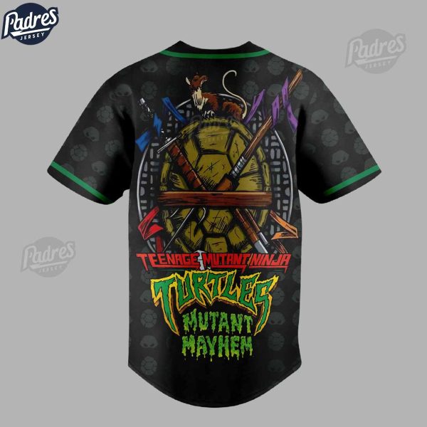TMNT MUTANT MayHem Ninja Turtles Custom Baseball Jersey Style 3