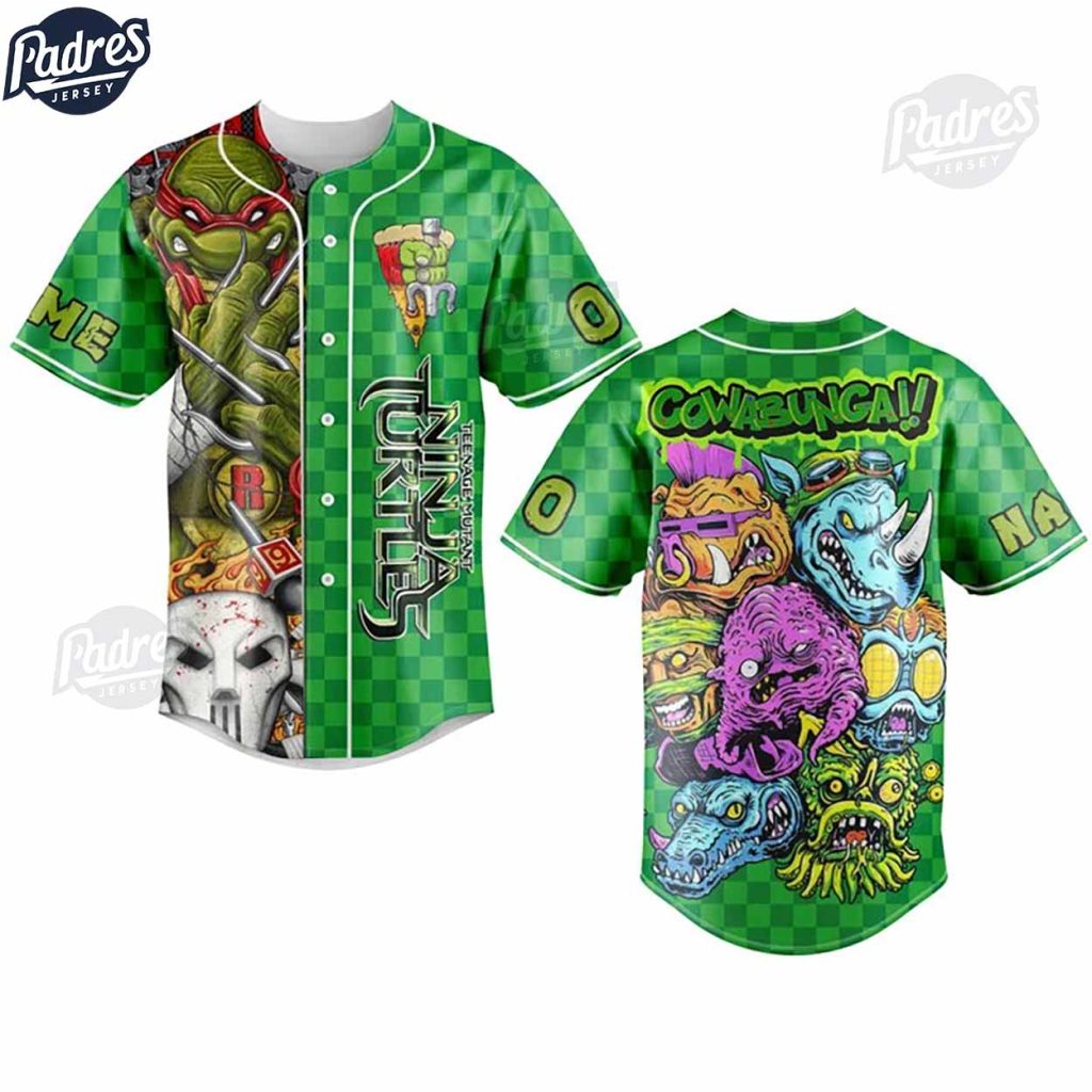 Teenage Mutant Ninja Turtles Custom Baseball Jersey Style