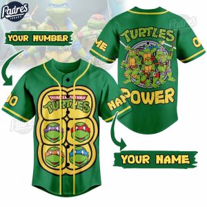 Teenage Mutant Ninja Turtles Power Custom Baseball Jersey 1