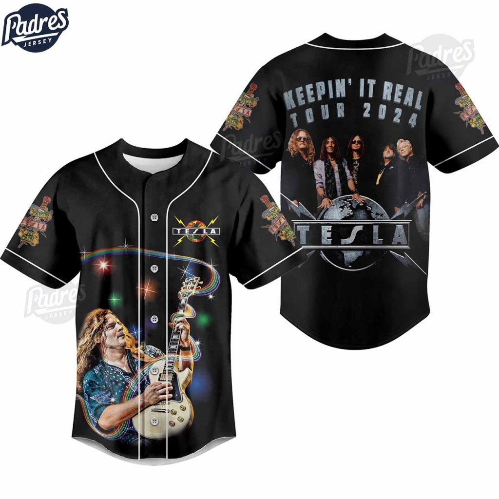 Tesla Band Keeping It Real 2024 Baseball Jersey