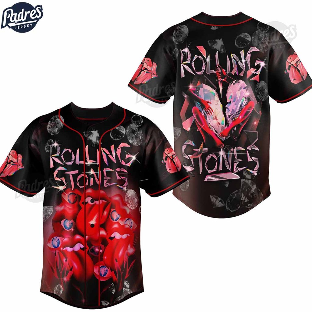 The Rolling Stones Hackney Diamonds Custom Baseball Jersey Style