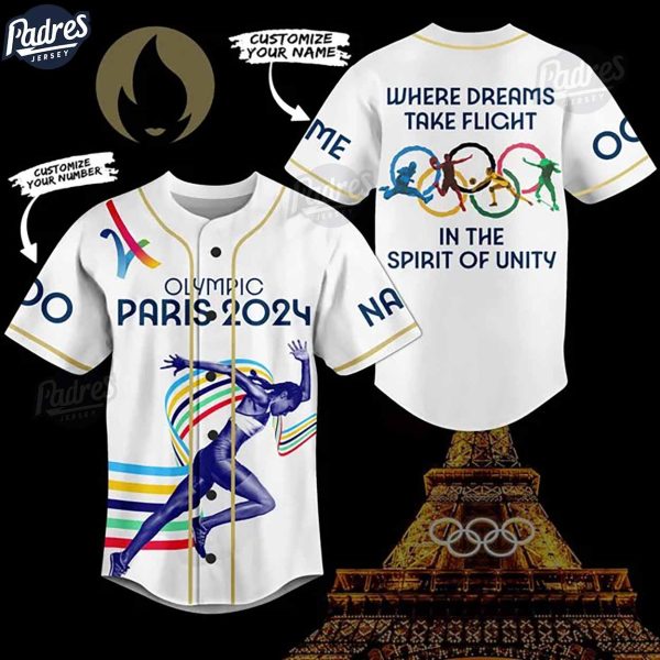 2024 Olympic In Paris Custom Baseball Jersey 1