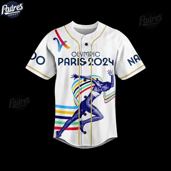 2024 Olympic In Paris Custom Baseball Jersey 3