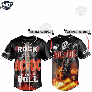 AC/DC Rock And Roll Custom Baseball Jersey Fans