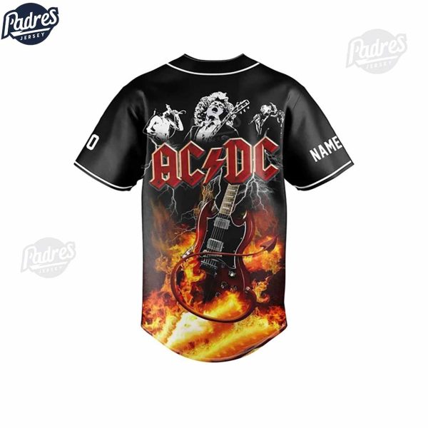 ACDC Rock And Roll Custom Baseball Jersey Fans 3