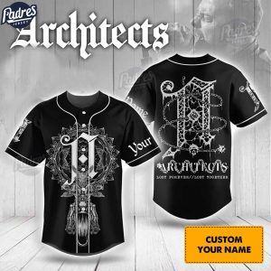 Architects Band Custom Black Baseball Jersey 1