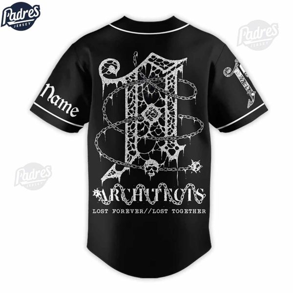 Architects Band Custom Black Baseball Jersey 3