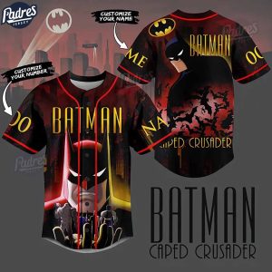 Batman Caped Crusader Custom Baseball Jersey Online 1