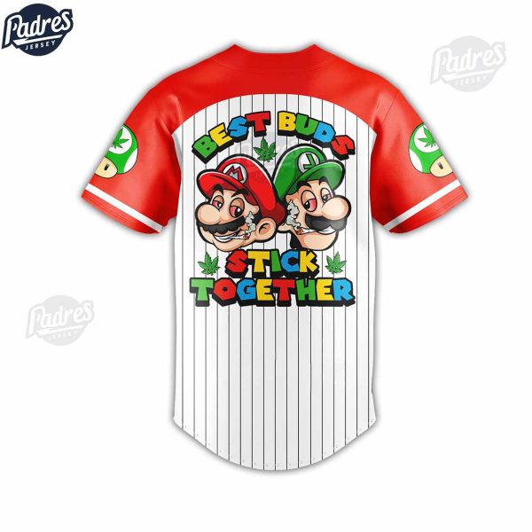 Best Buds Stick Together Super Mario Baseball Jersey Fan Club 4