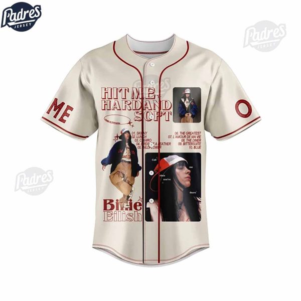 Billie Eilish Rolling Stone Cover Custom Baseball Jersey 2