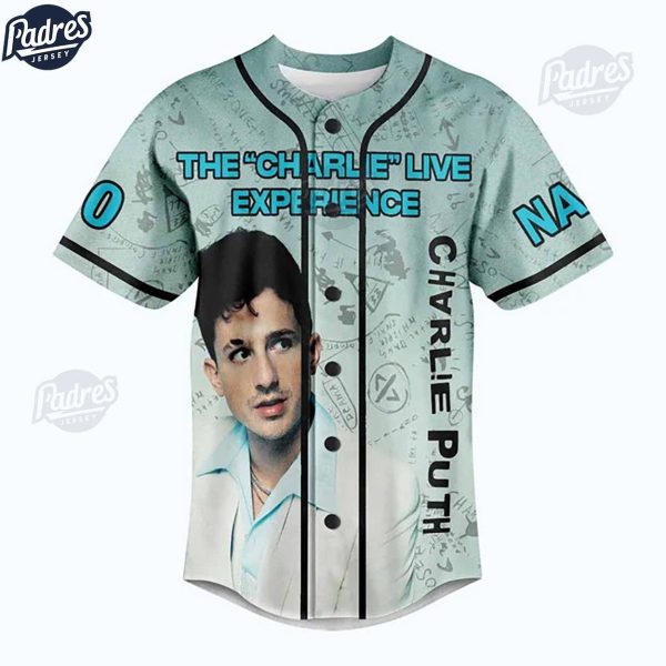 Charlie Puth The Charlie Live Experience Custom Baseball Jersey 2