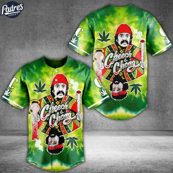 Cheech & Chong Weed Poker Card Baseball Jersey