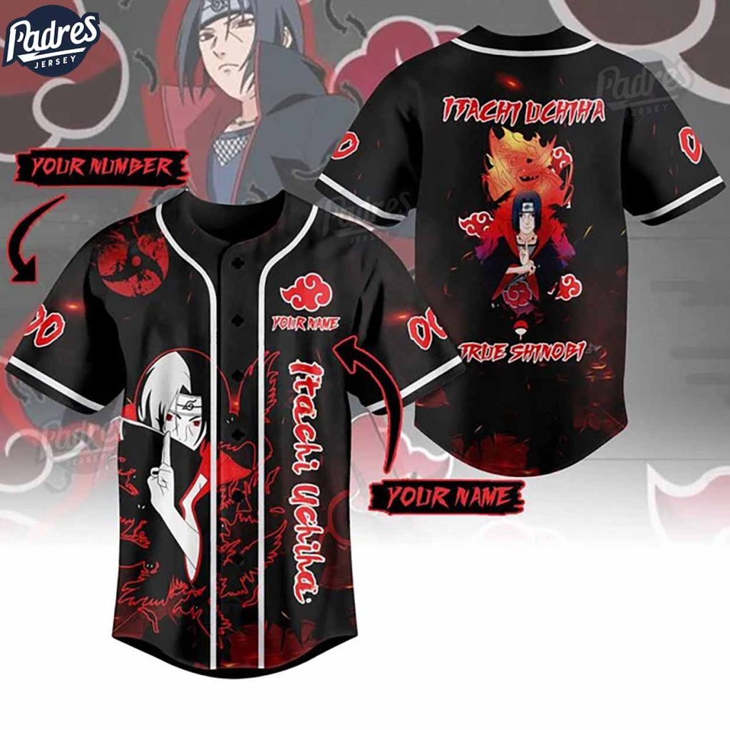 Custom Anime Itachi Uchiha Baseball Jersey