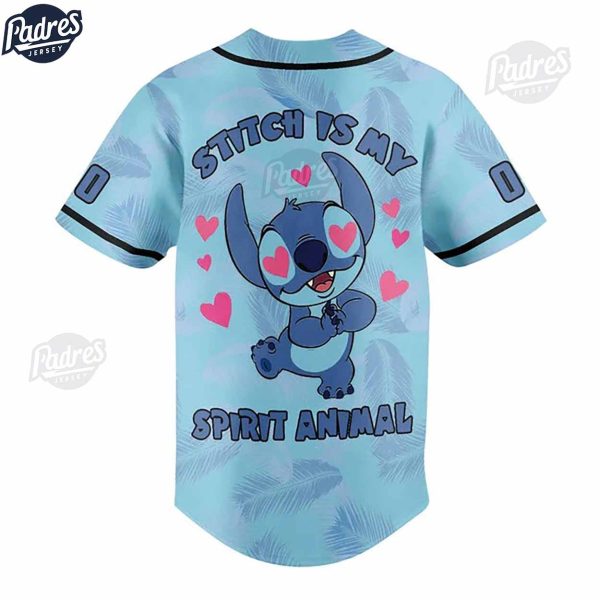 Custom Disney Stitch Baseball Jersey Spirit Animal 2