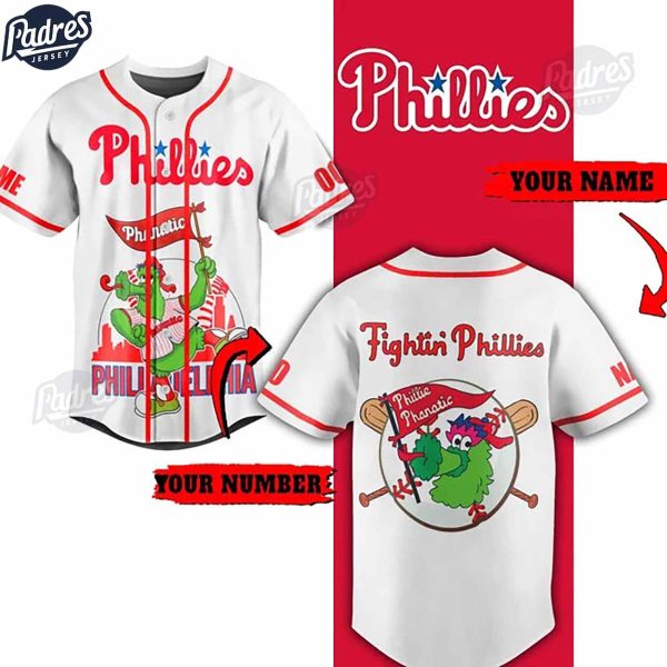 Custom Philadelphia Phillies Phillie Phanatic Baseball Jersey Online 1